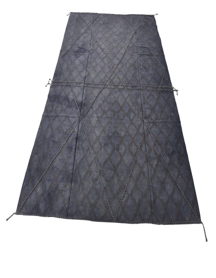 Detail image of  8' 1 x 11' 1  Hand Woven Kilim Modern Wool Rug