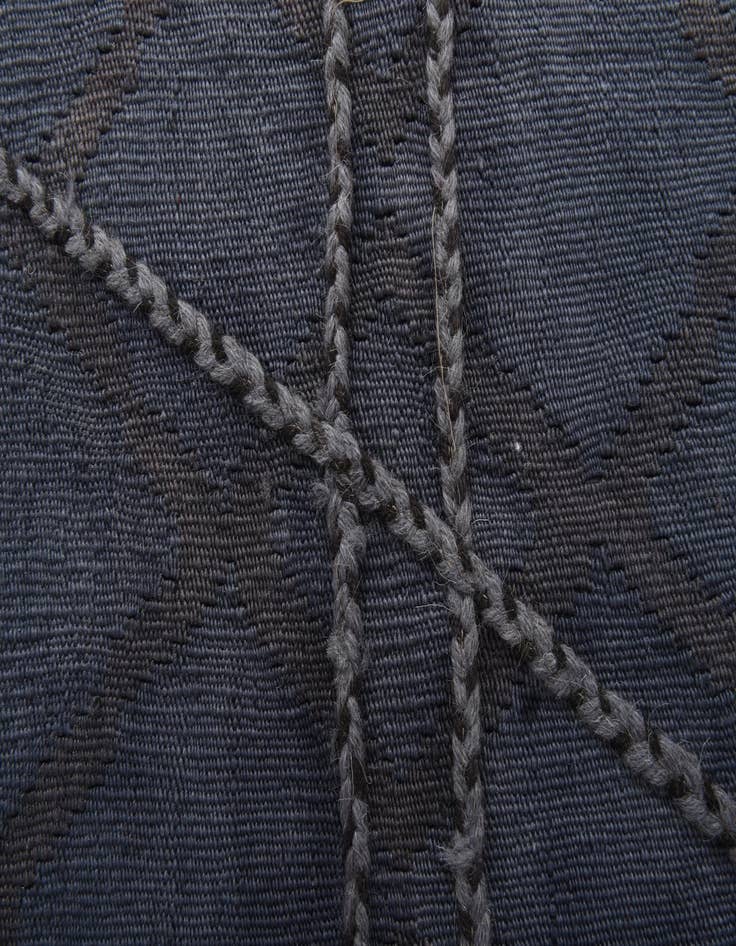 Detail image of  8' 1 x 11' 1  Hand Woven Kilim Modern Wool Rug