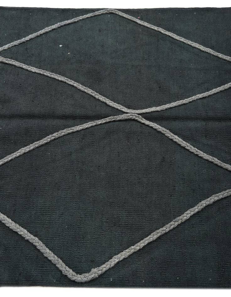 Detail image of  3' 4 x 4' 10  Hand Woven Kilim Modern Wool Rug