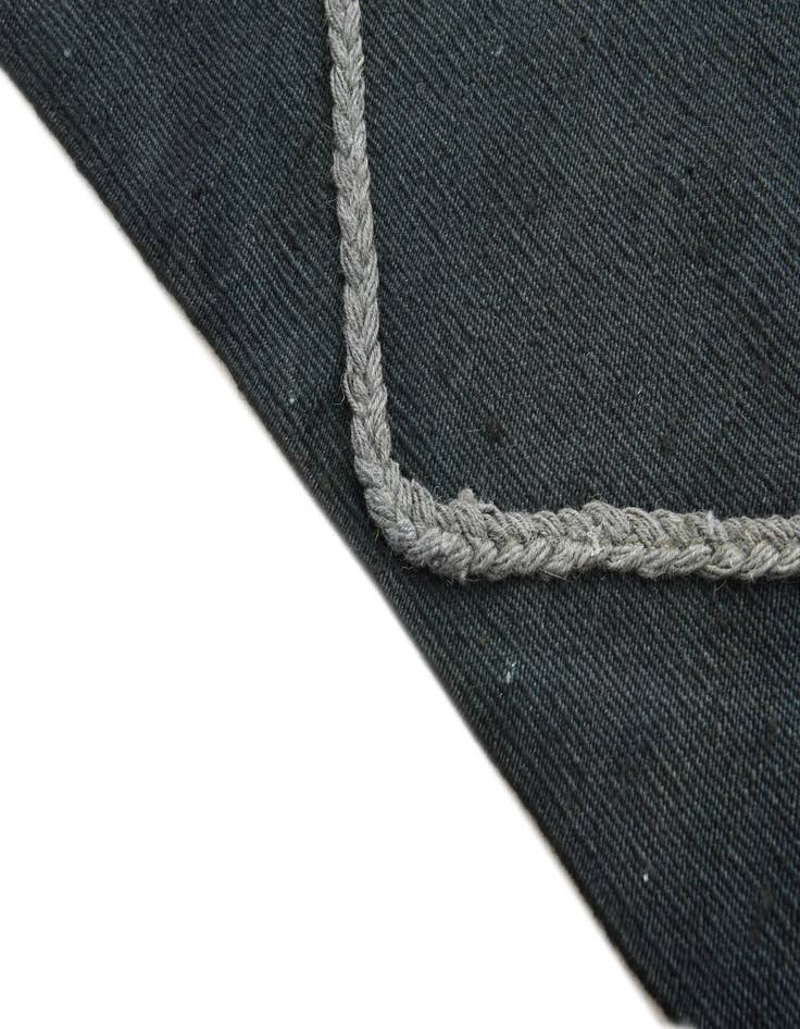 Detail image of  3' 4 x 4' 10  Hand Woven Kilim Modern Wool Rug