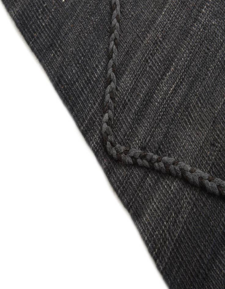 Detail image of  3' 5 x 4' 11  Hand Woven Kilim Modern Wool Rug