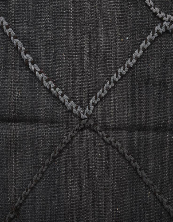 Detail image of  3' 5 x 4' 11  Hand Woven Kilim Modern Wool Rug