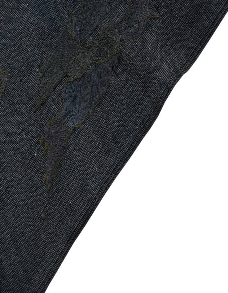 Detail image of  4' 1 x 5' 8  Hand Woven Kilim Suzani Wool Rug