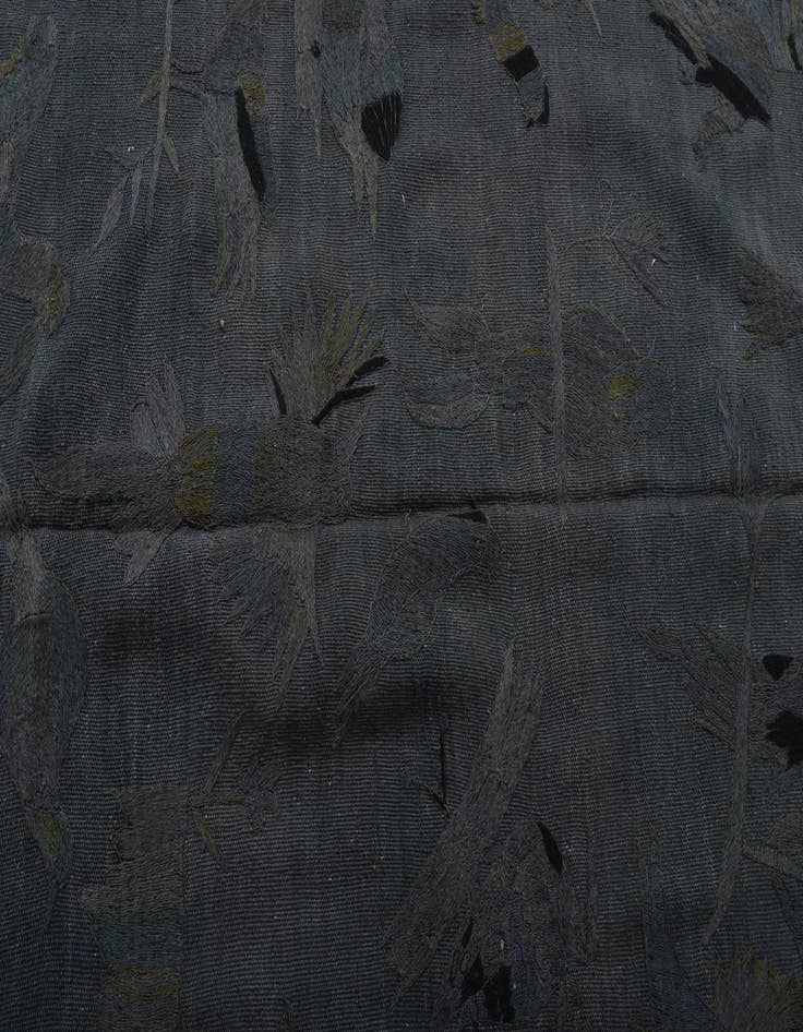 Detail image of  4' 1 x 5' 8  Hand Woven Kilim Suzani Wool Rug