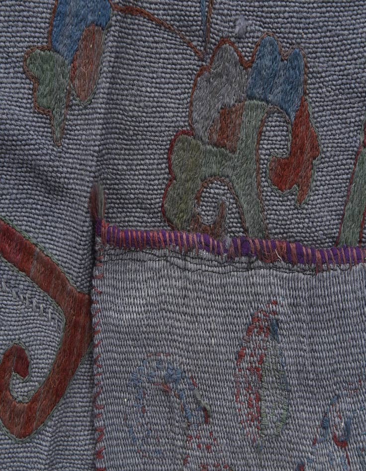 Detail image of  5' 6 x 7' 10  Hand Woven Kilim Suzani Wool Rug