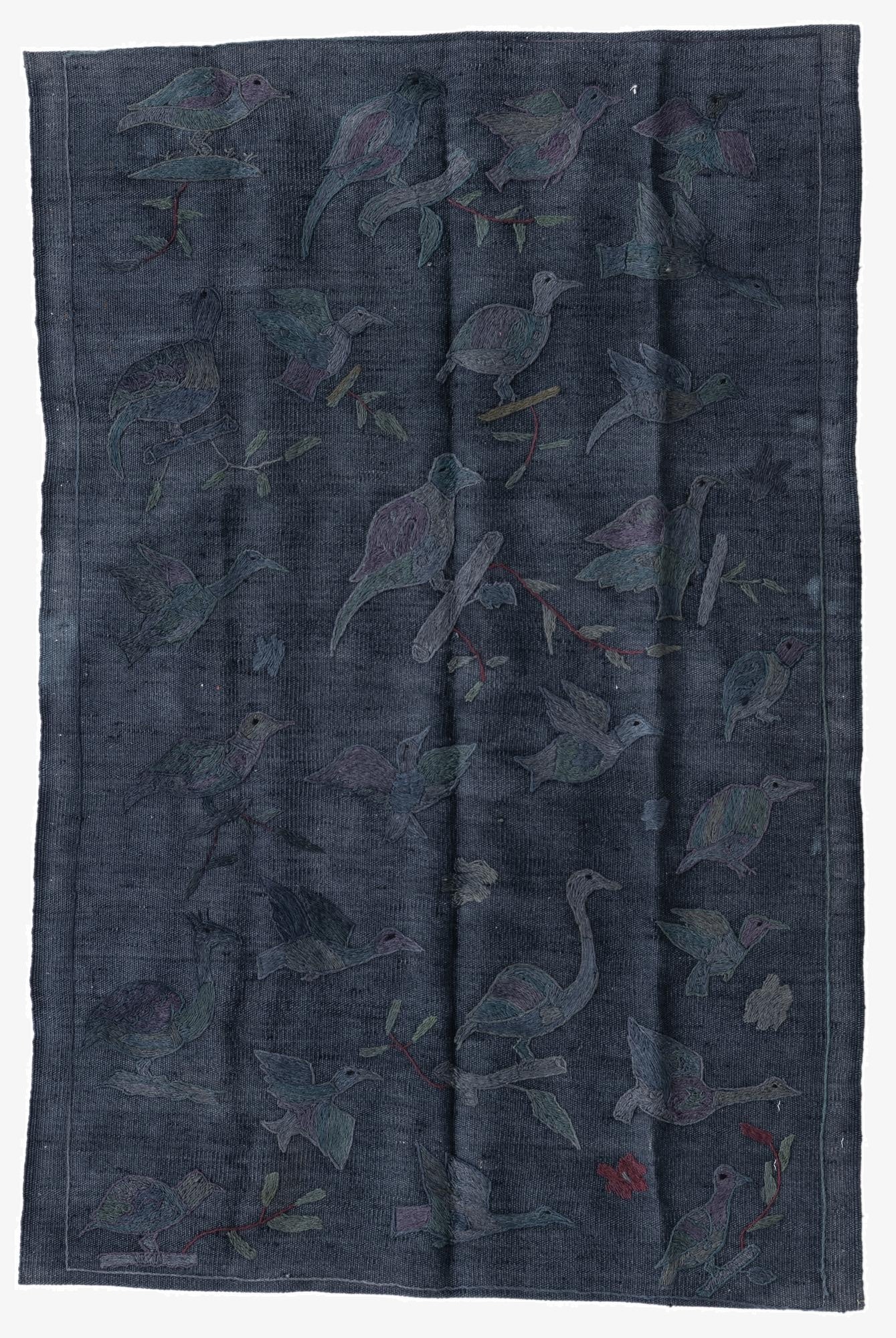  3' 1 x 4' 8  Hand Woven Kilim Suzani Wool Rug