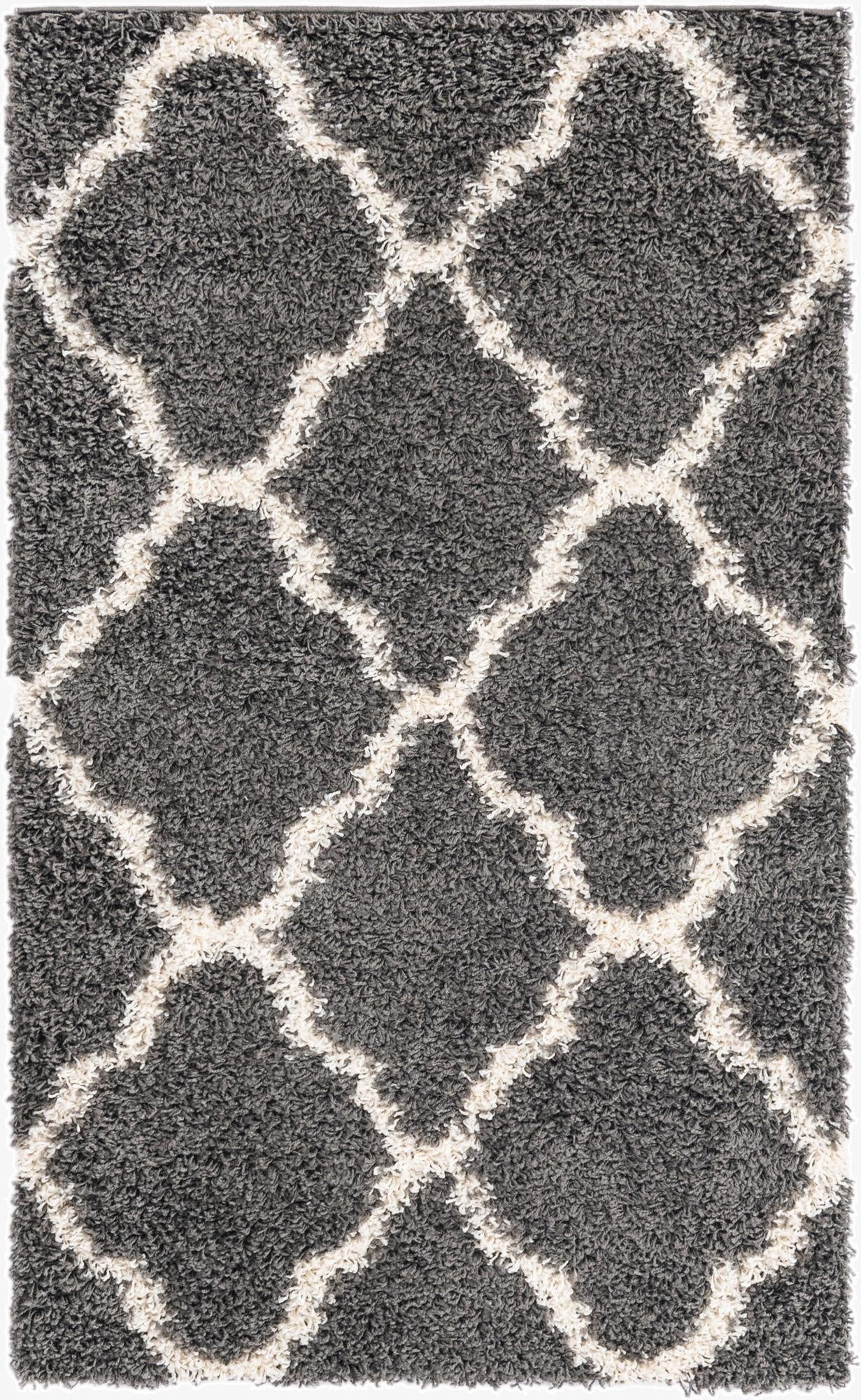  3' x 5' Lattice Shag Rug