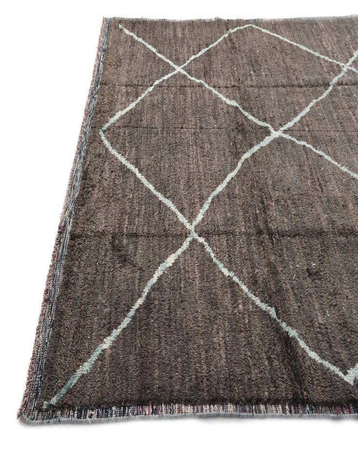 Detail image of  9' 1 x 11' 9  Hand Knotted Moroccan Wool Rug