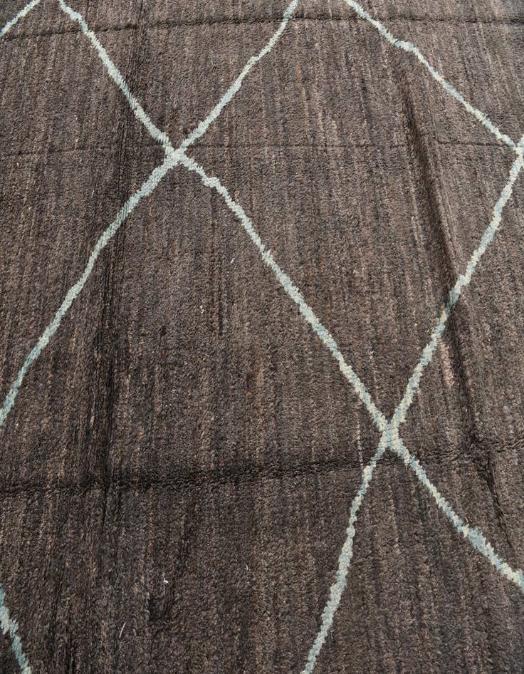 Detail image of  9' 1 x 11' 9  Hand Knotted Moroccan Wool Rug