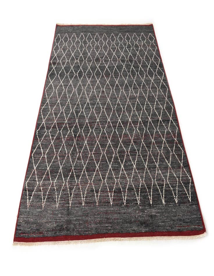 Detail image of  8' 5 x 10' 8  Hand Knotted Moroccan Wool Rug