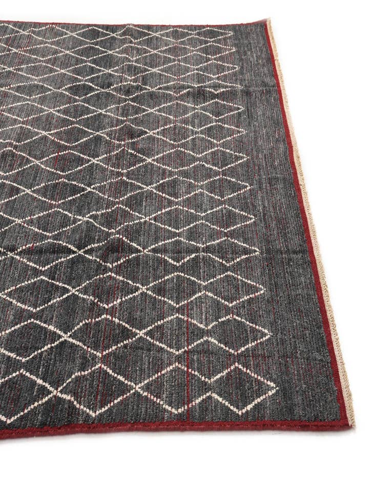 Detail image of  8' 5 x 10' 8  Hand Knotted Moroccan Wool Rug