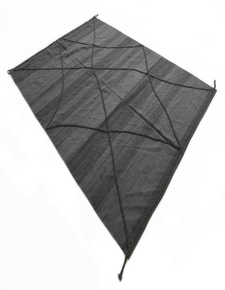 Detail image of  7' 1 x 9' 9  Hand Knotted Moroccan Wool Rug