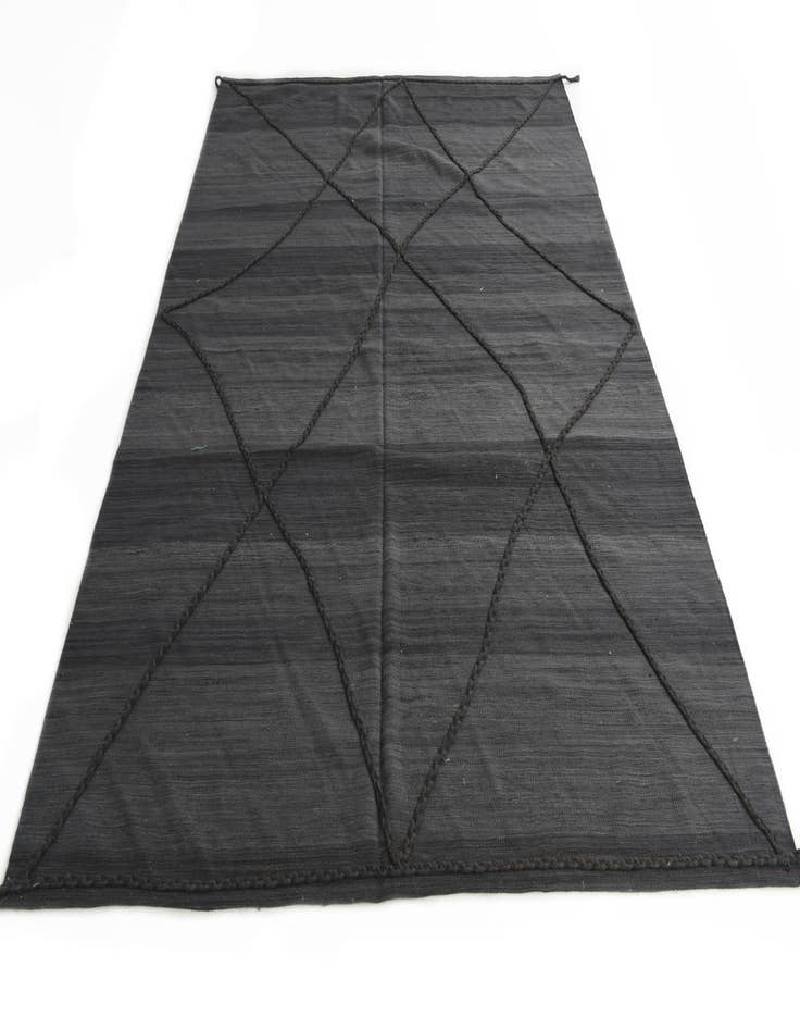 Detail image of  7' 1 x 9' 9  Hand Knotted Moroccan Wool Rug