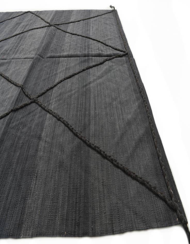 Detail image of  7' 1 x 9' 9  Hand Knotted Moroccan Wool Rug