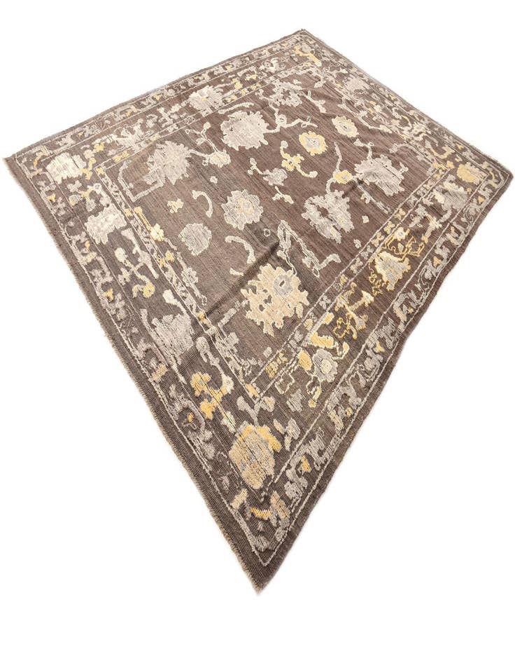 Detail image of  9' x 12' 3  Hand Knotted Oushak Wool Rug