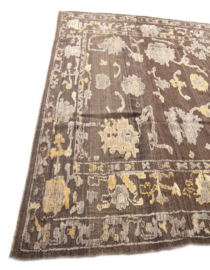 Detail image of  9' x 12' 3  Hand Knotted Oushak Wool Rug