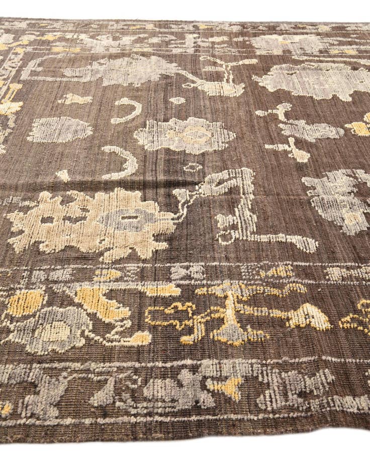 Detail image of  9' x 12' 3  Hand Knotted Oushak Wool Rug