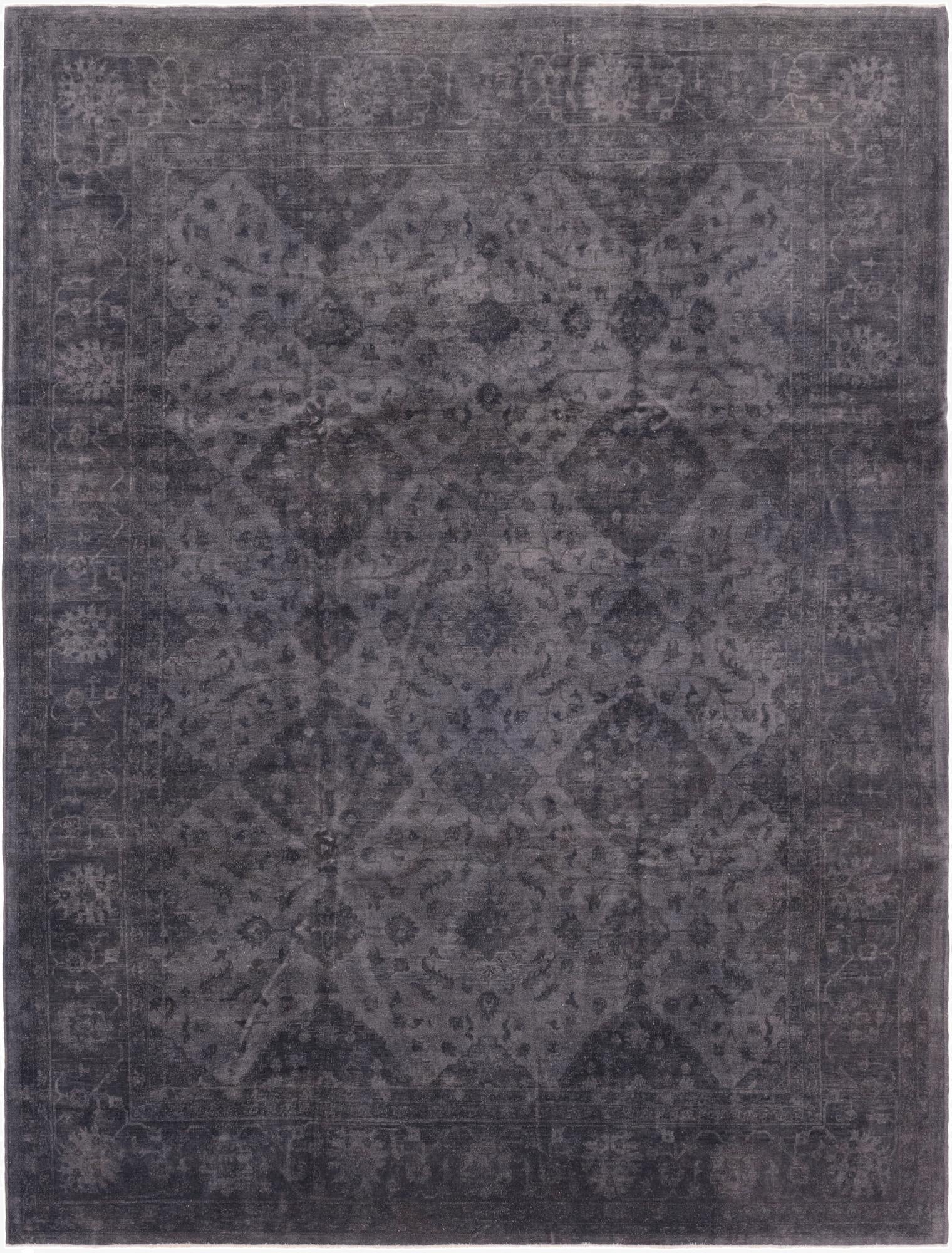  9' 1 x 12'  Hand Knotted Over-Dyed Ziegler Rug