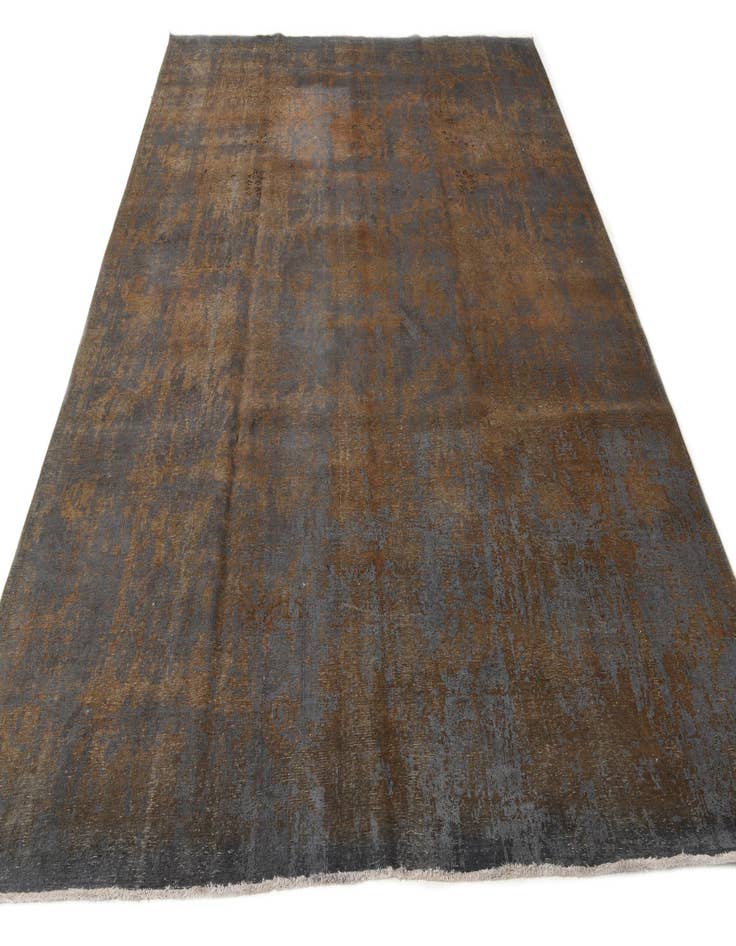 Detail image of  9' 7 x 13'  Hand Knotted Ultra Vintage Persian Wool Rug