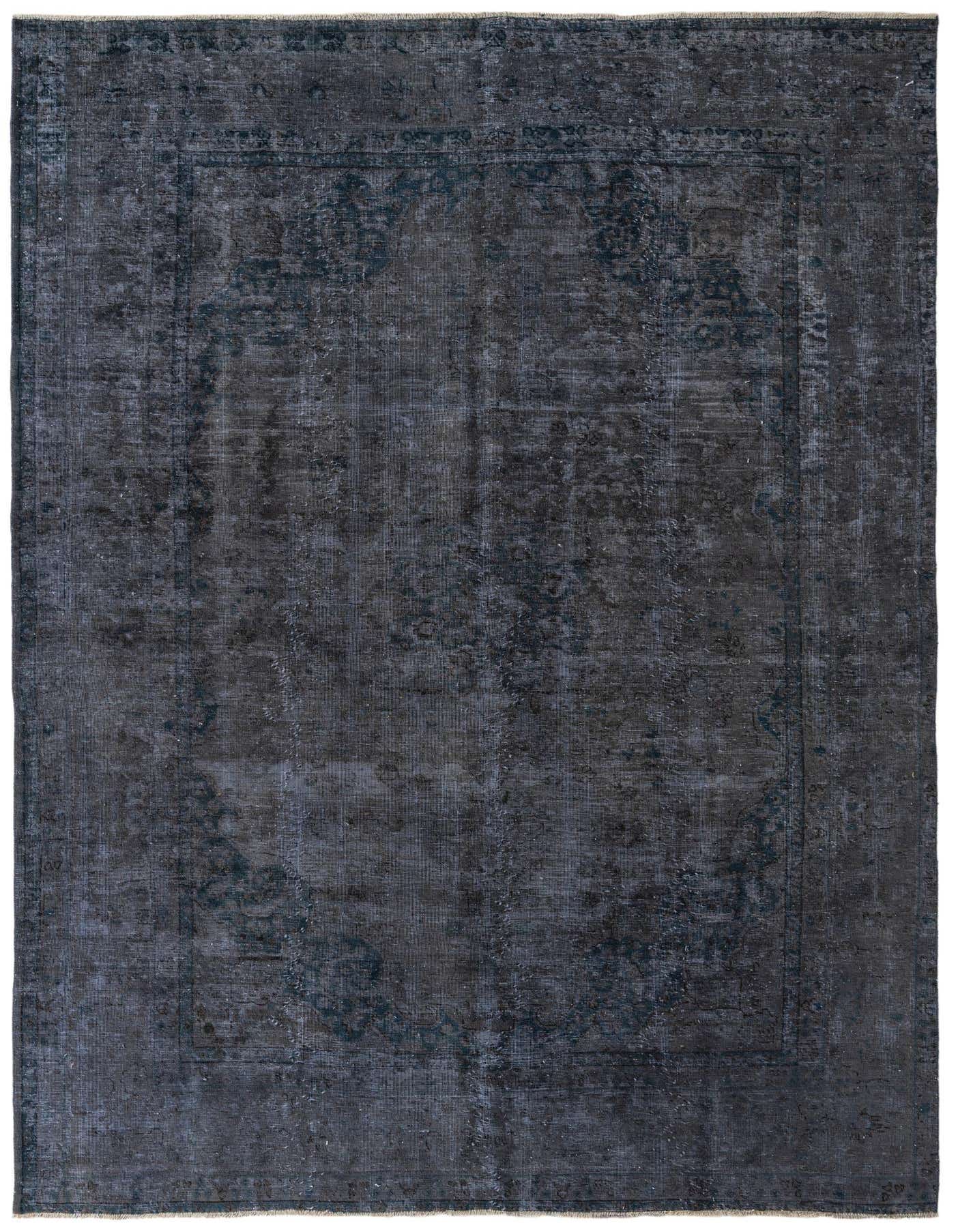 An 8x11 rectangular gray Persian rug with a faded vintage medallion pattern, suitable for a living room.