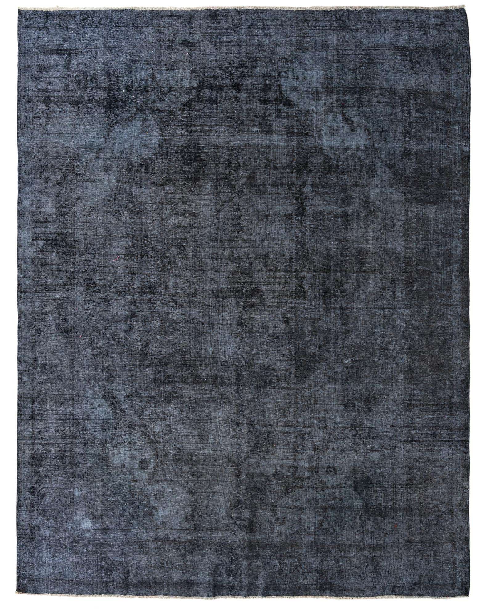 A 10x12 rectangular gray Persian-style wool rug with a distressed vintage look and subtle medallion pattern.