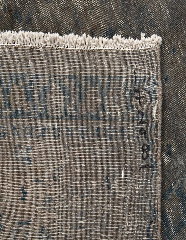 Detail image of  9' 4 x 12'  Hand Knotted Ultra Vintage Persian Wool Rug