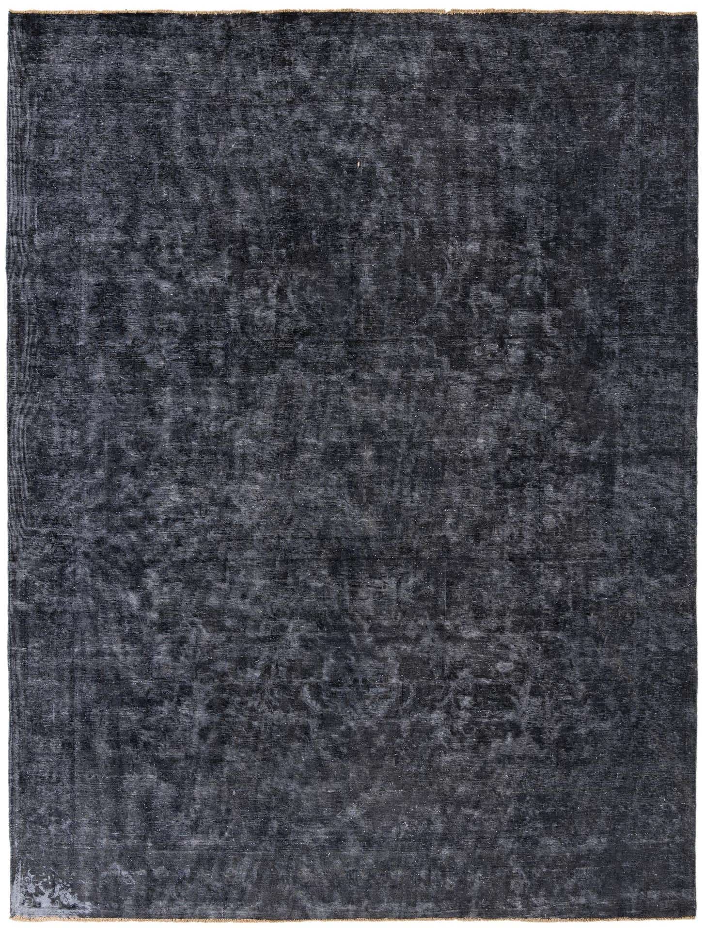 A 9x12 rectangular gray wool rug with a subtle, faded Persian-style pattern, suitable for a living room.