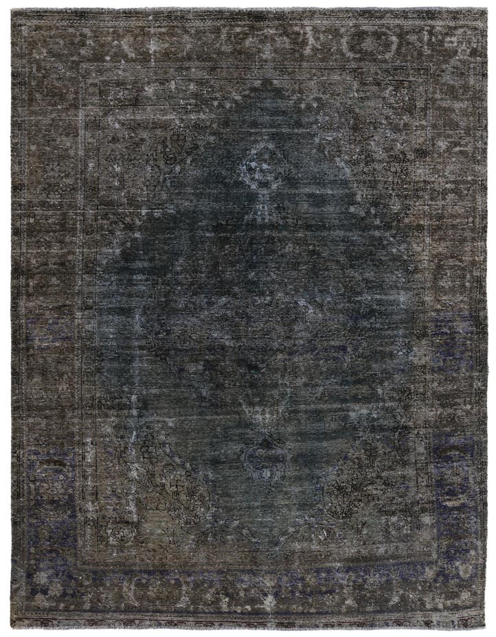  6' 5 x 9' 6  Hand Knotted Ultra Vintage Persian W...