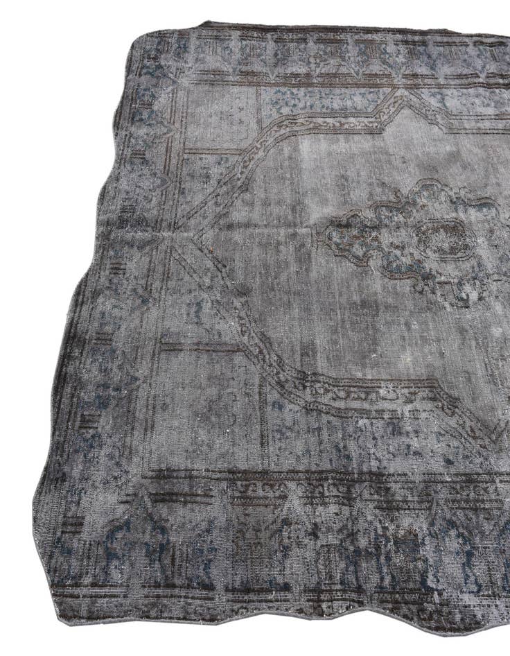 Detail image of  6' 6 x 9' 8  Hand Knotted Ultra Vintage Persian Wool Rug