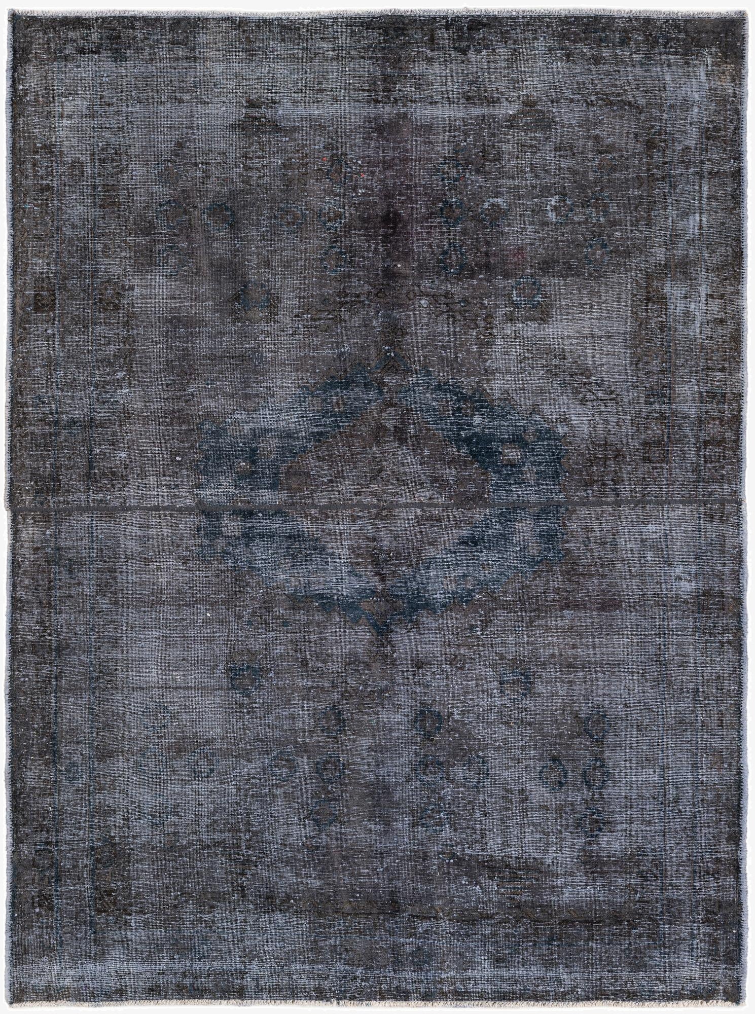  5' 3 x 6' 10  Hand Knotted Ultra Vintage Persian Wool Rug