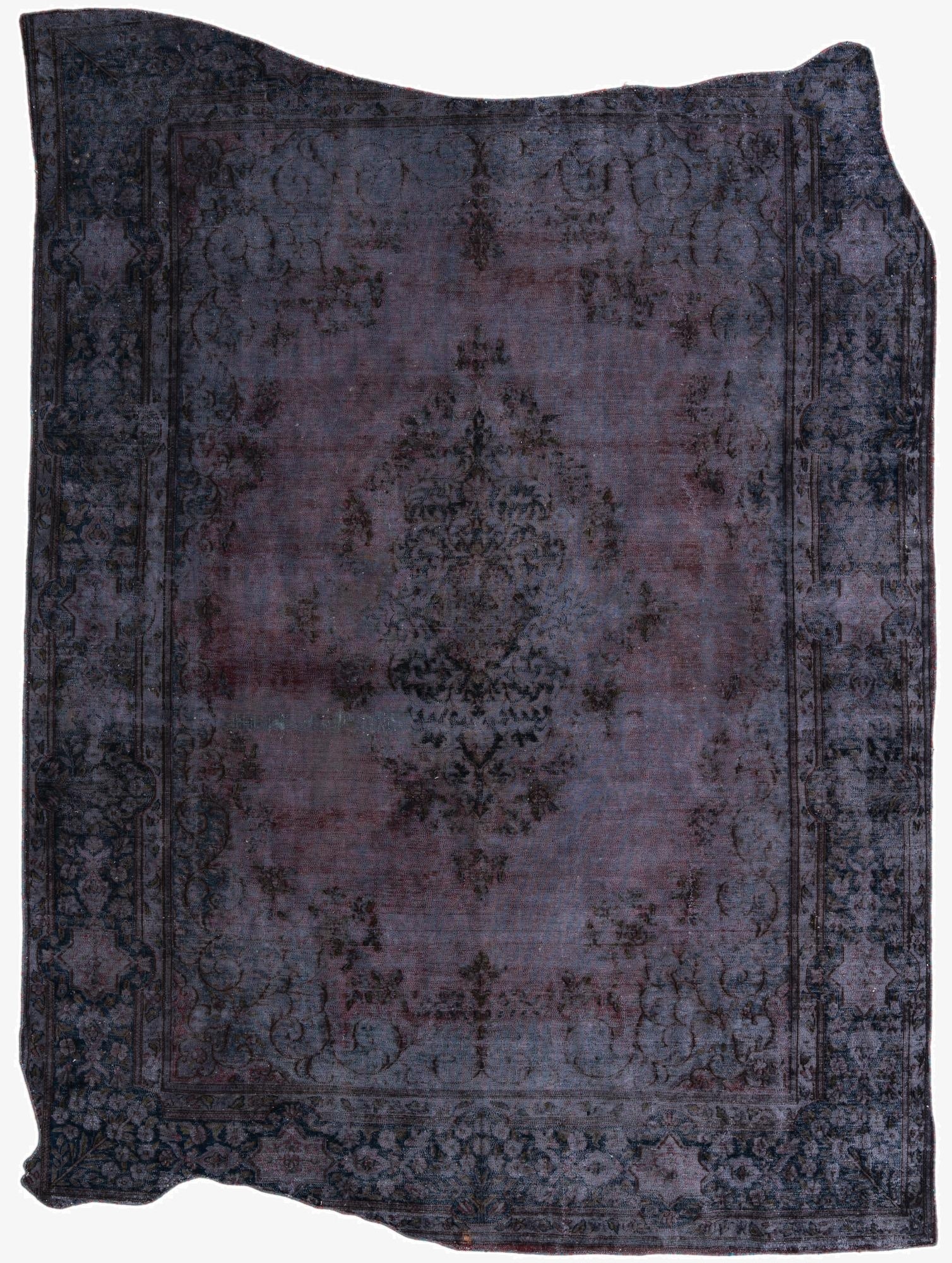  8' 1 x 10' 2  Hand Knotted Ultra Vintage Persian Wool Rug