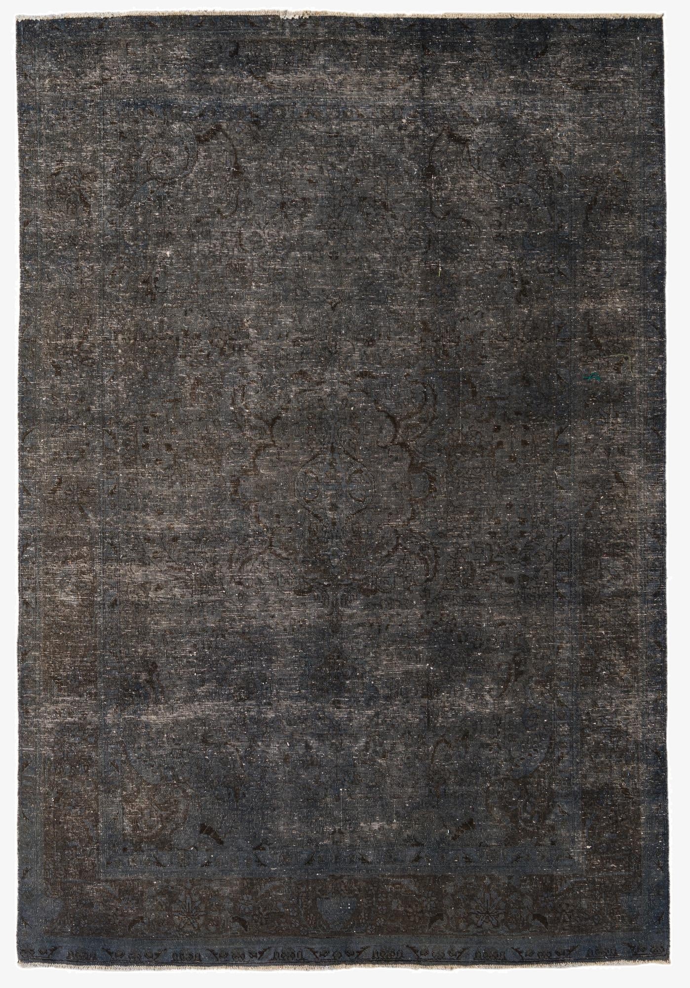  6' 8 x 9' 9  Hand Knotted Ultra Vintage Persian Wool Rug