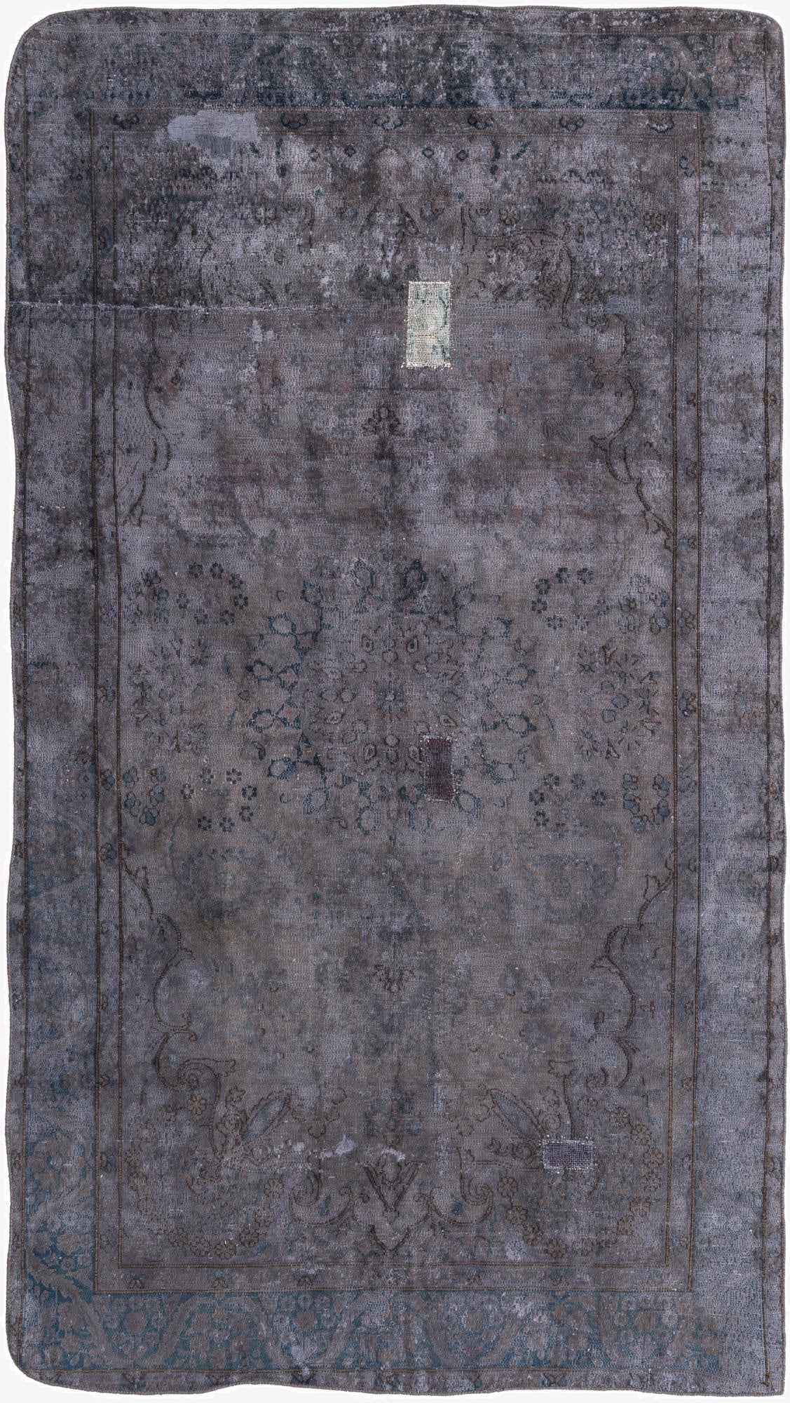  5' 2 x 9' 4  Hand Knotted Ultra Vintage Persian Wool Rug