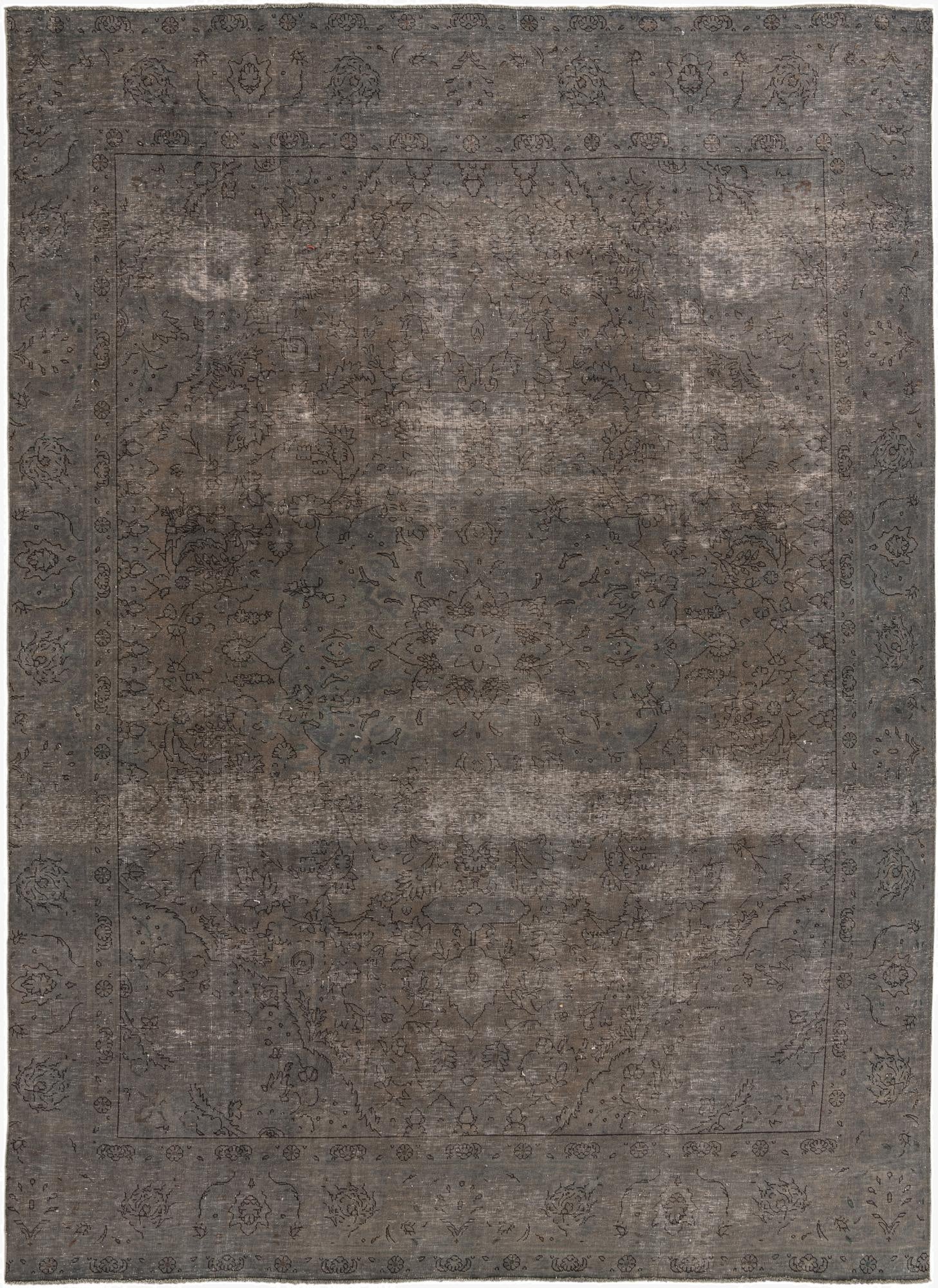  9' x 12' 9  Hand Knotted Ultra Vintage Persian Wool Rug