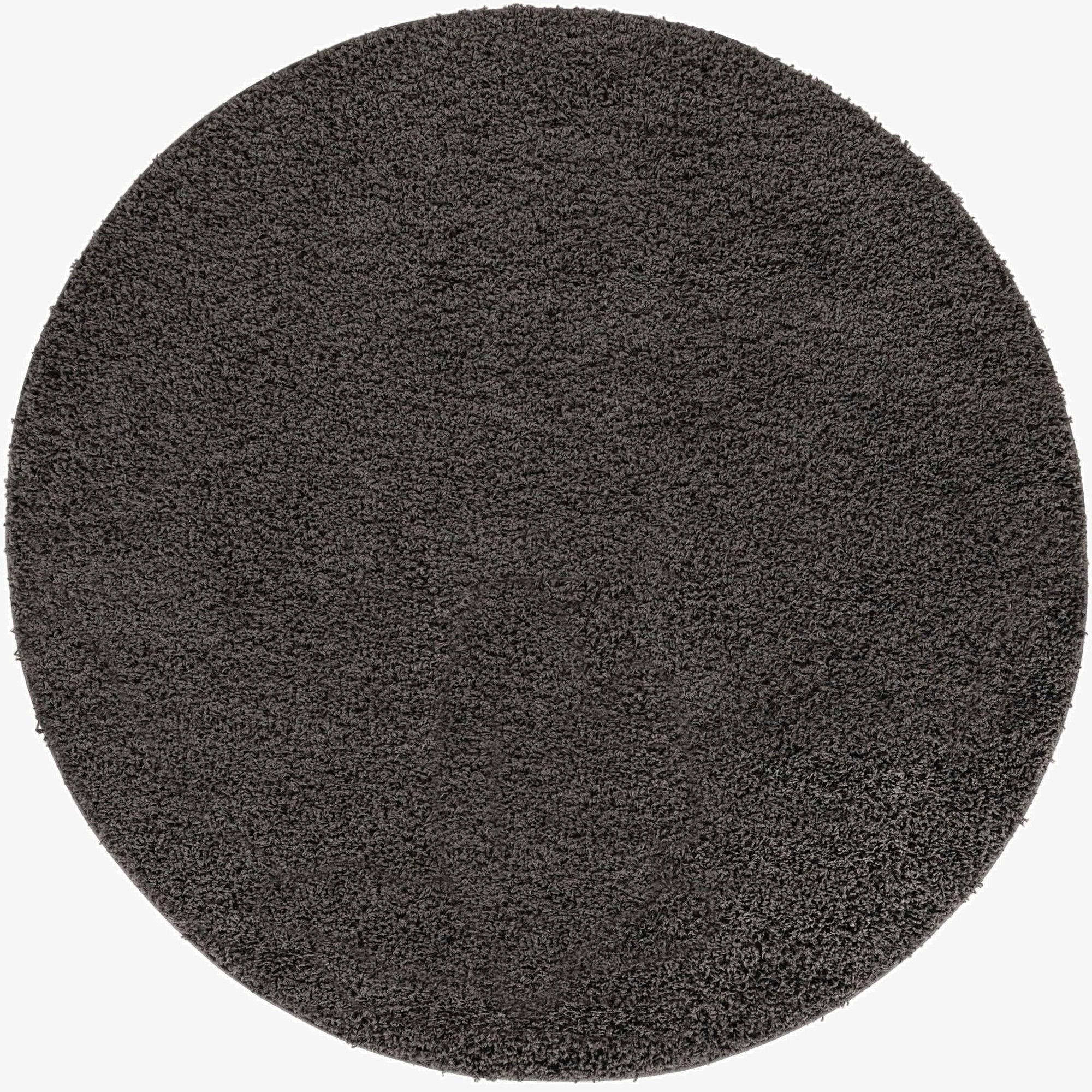  7' 10 x 7' 10 Solid Shag Round Rug
