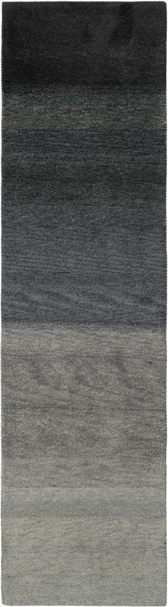  2' 8 x 9' 7  Hand Knotted Gabbeh Wool Runner Rug