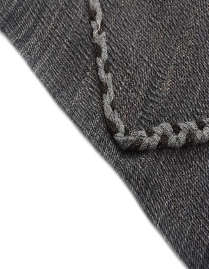 Detail image of  2' 7 x 9' 8  Hand Woven Kilim Modern Wool Runner Rug