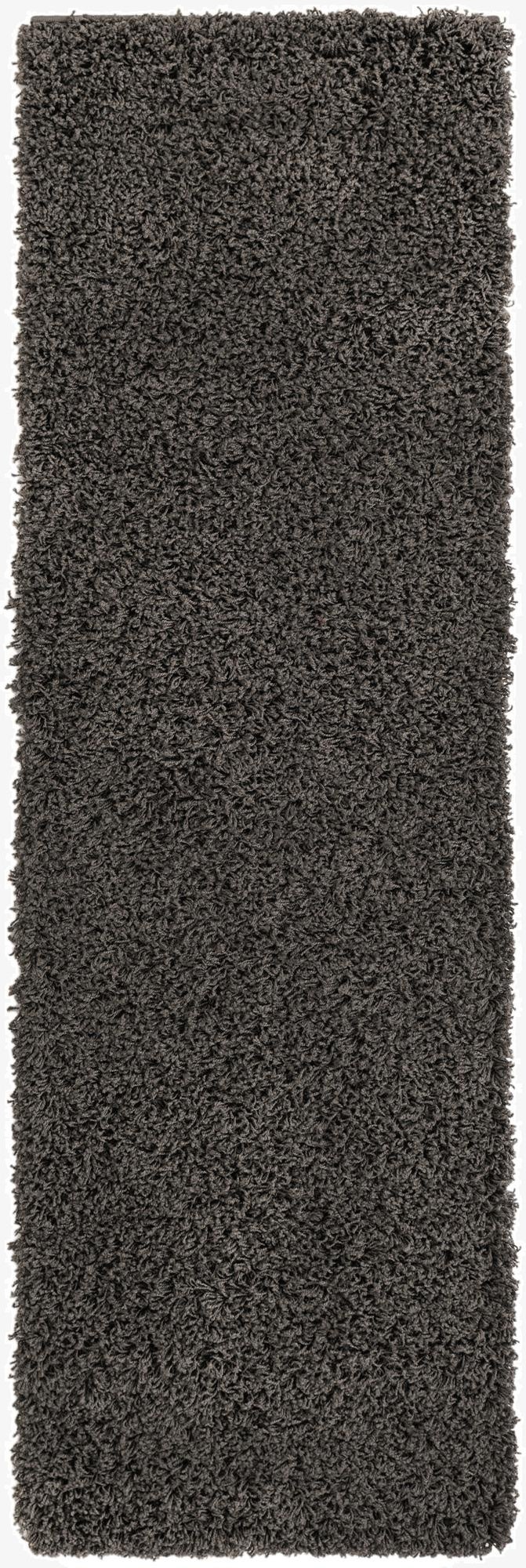  2' x 6' 5 Solid Shag Runner Rug