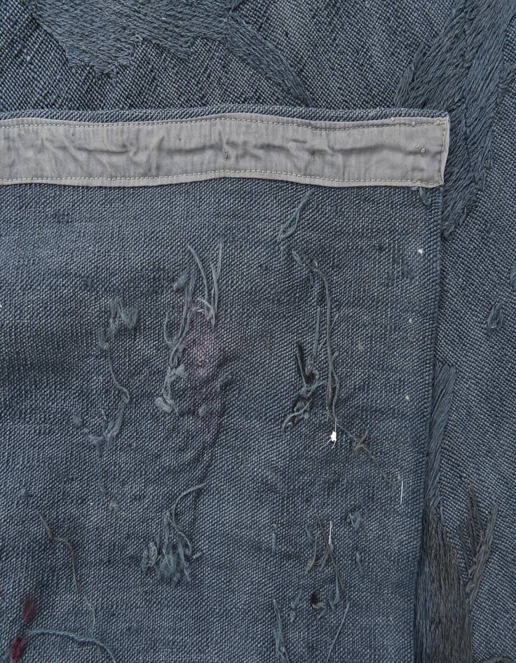 Detail image of  5' 1 x 6' 2  Hand Woven Kilim Suzani Wool Square Rug