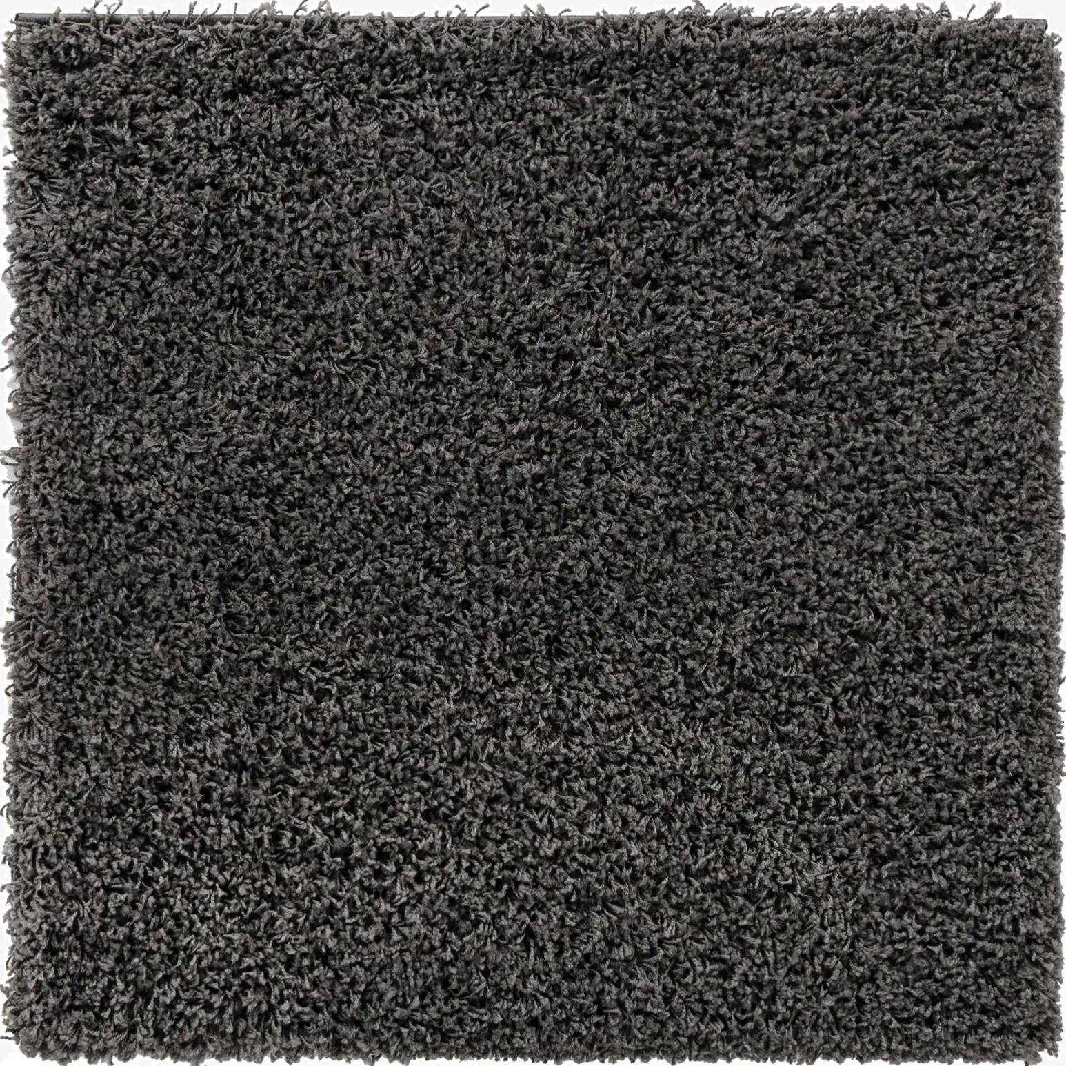  3' x 3' Solid Shag Square Rug