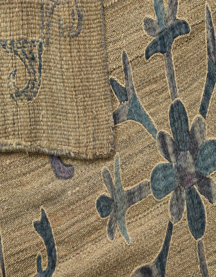 Detail image of  5' 10 x 7' 2  Hand Woven Kilim Suzani Wool Rug