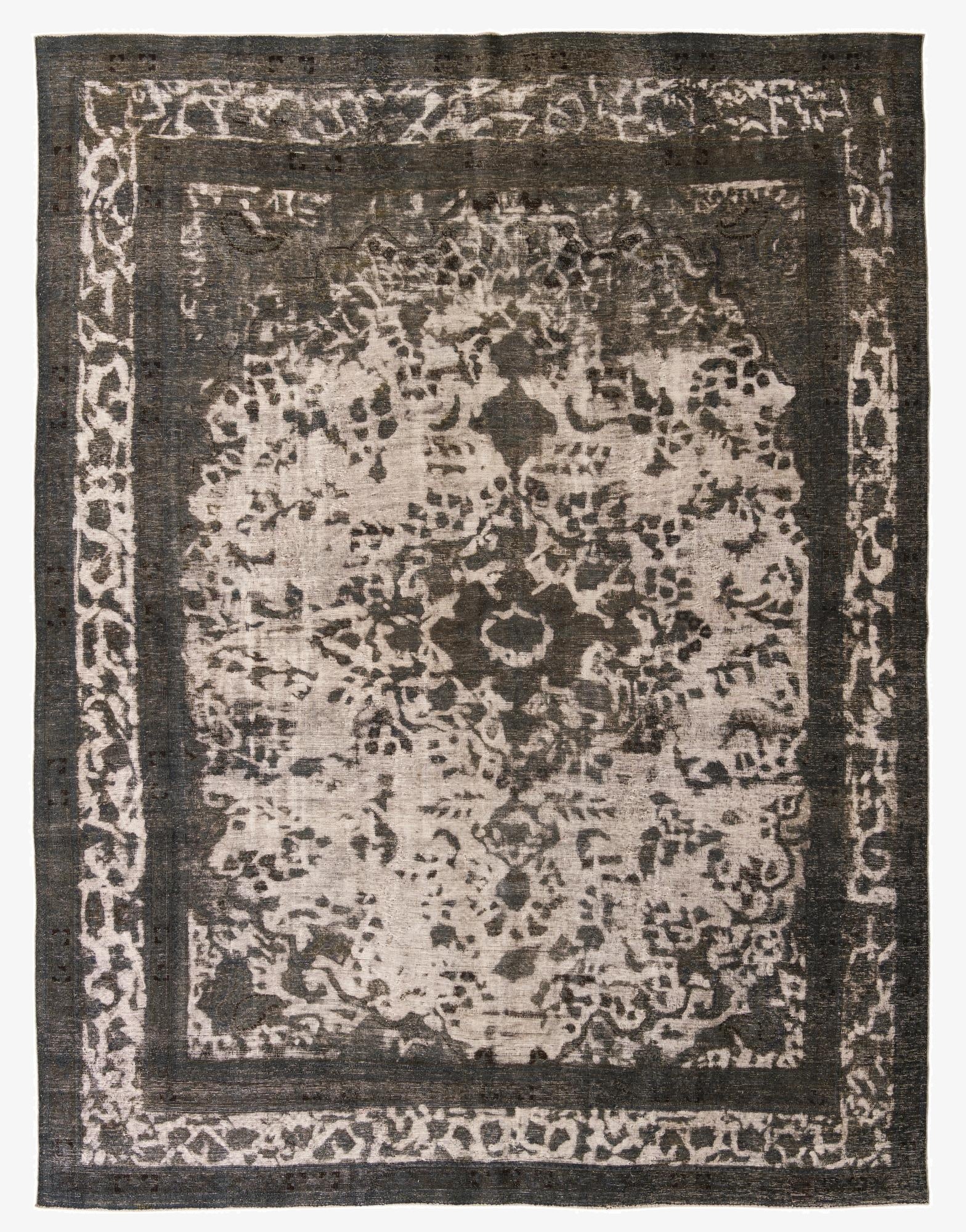  9' 3 x 12'  Hand Knotted Ultra Vintage Persian Wool Rug