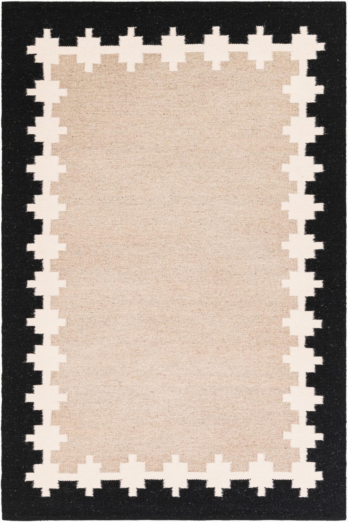  4' 1 x 6' 1  Hand Woven Kilim Wool Rug