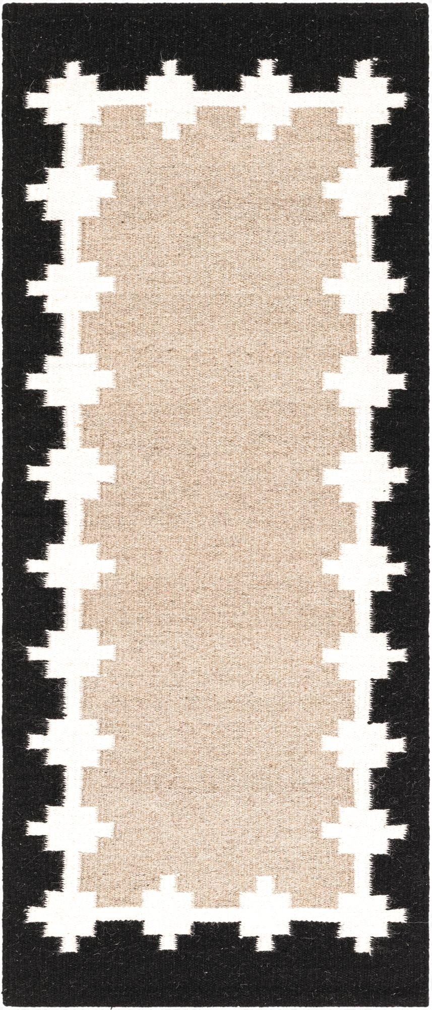  2' x 5' 1  Hand Woven Kilim Wool Runner Rug