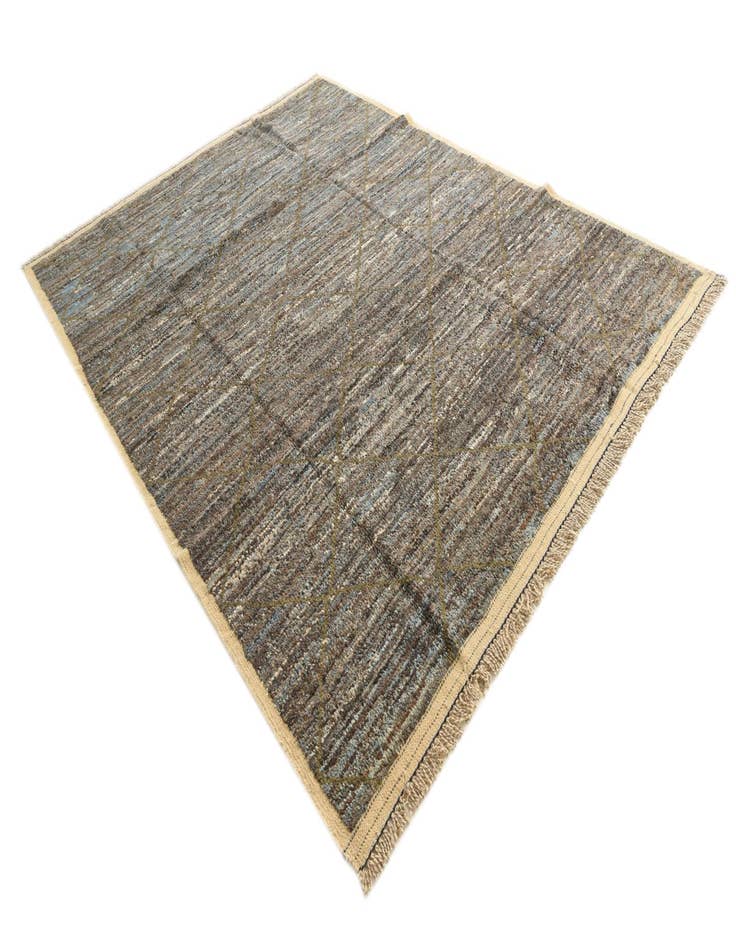 Detail image of 8' 1 x 10' 5 Hand Knotted Moroccan Wool Rug