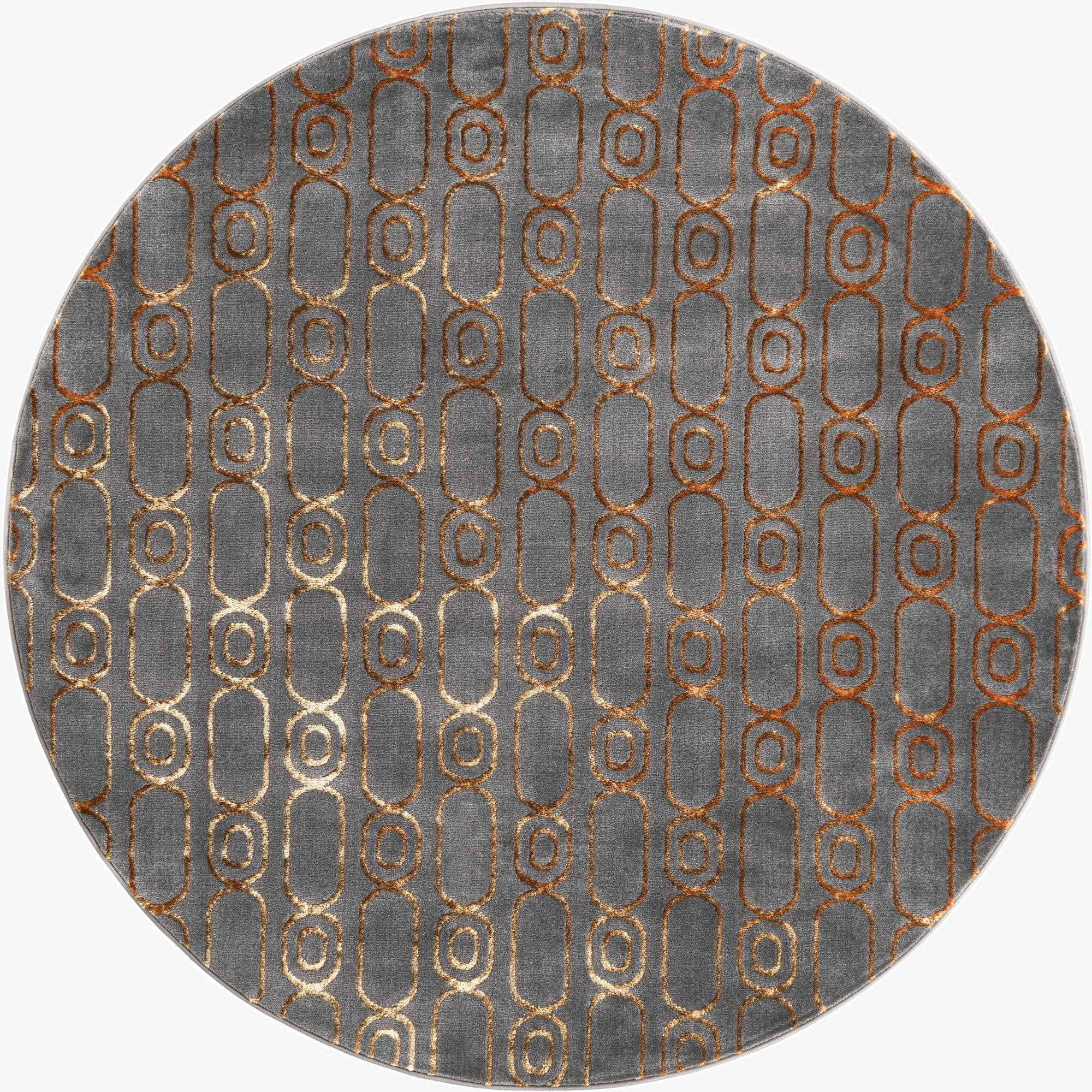  6' x 6' Vogue Geo Round Rug