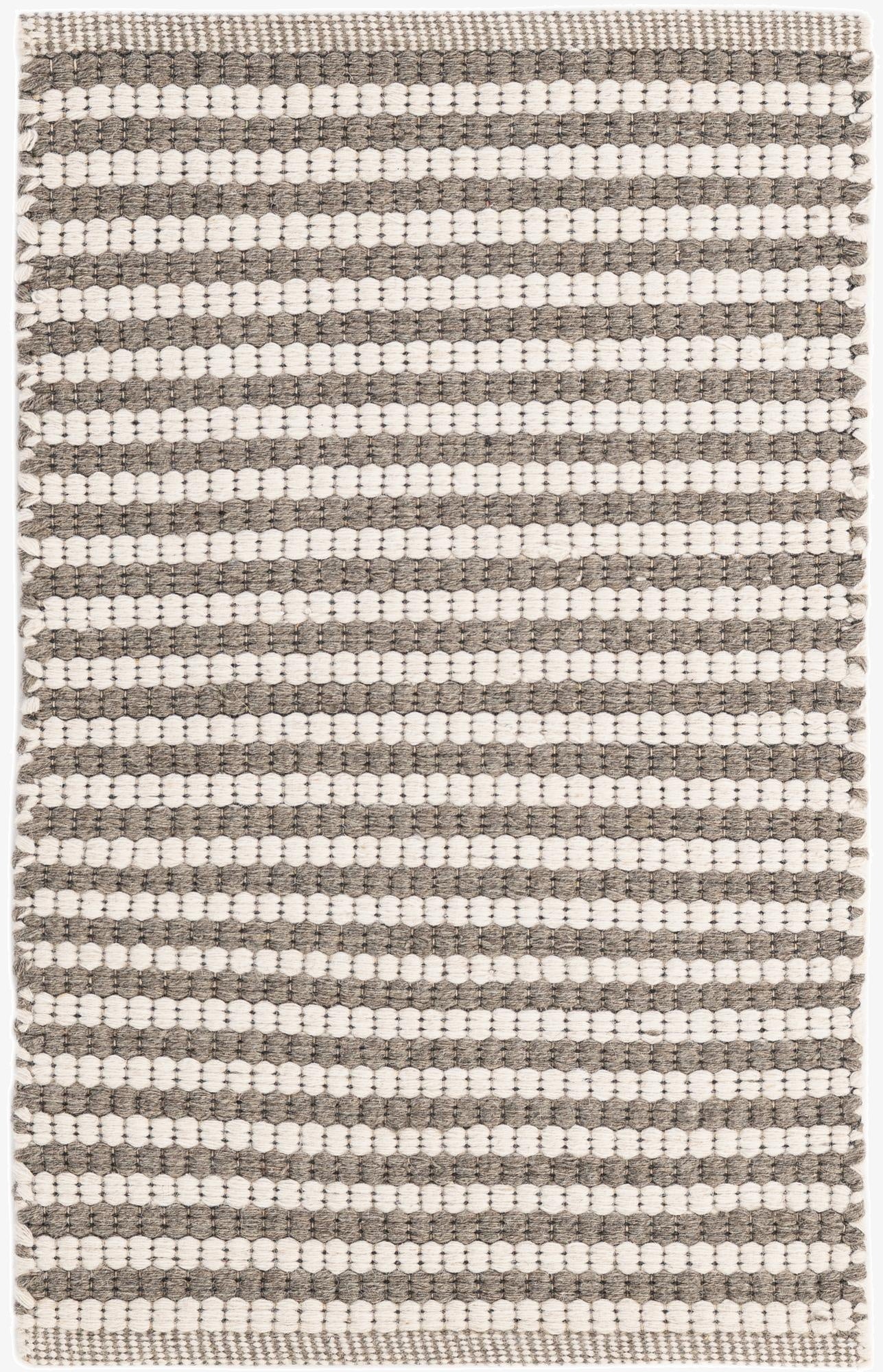  2' x 3' 2  Hand Woven Braided Chindi Rug