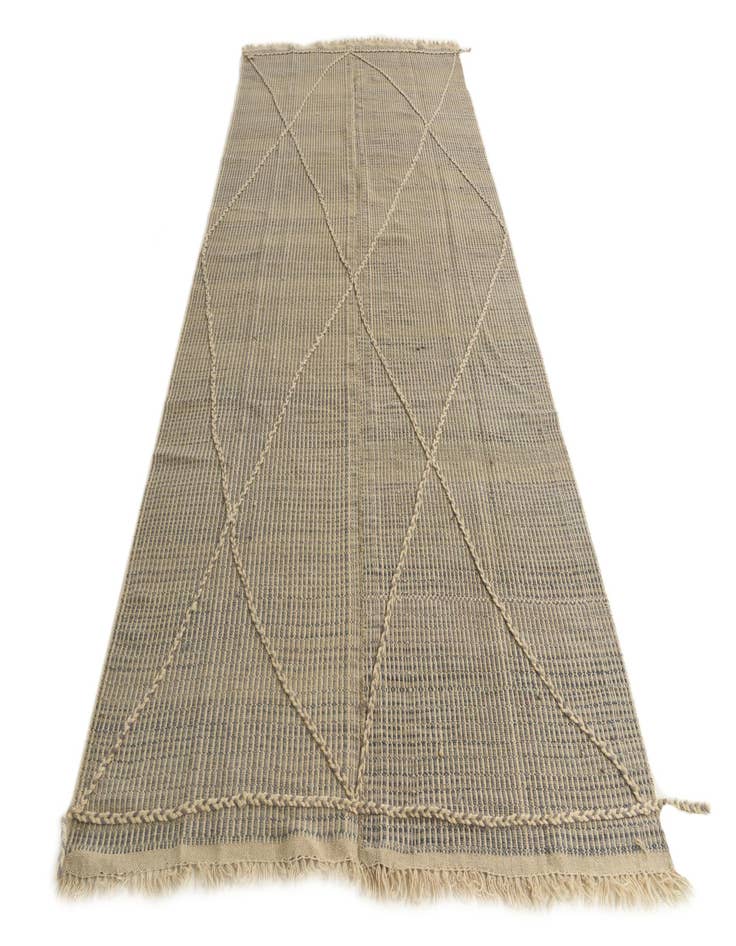 Detail image of  5' 10 x 12' 4  Hand Knotted Moroccan Wool Runner Rug