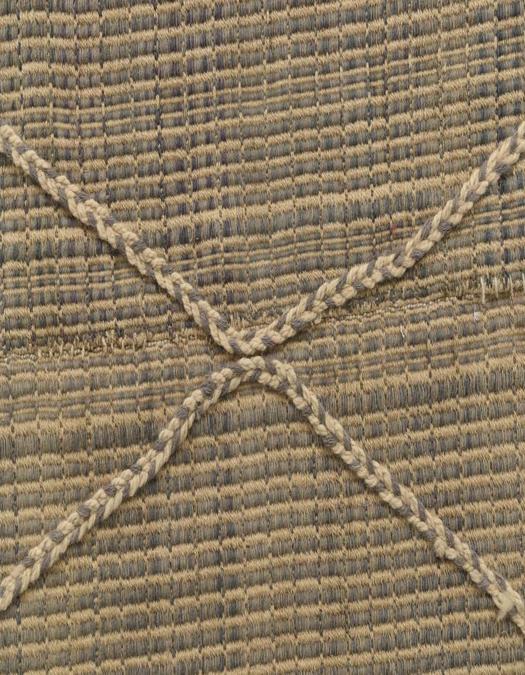 Detail image of  5' 10 x 12' 4  Hand Knotted Moroccan Wool Runner Rug