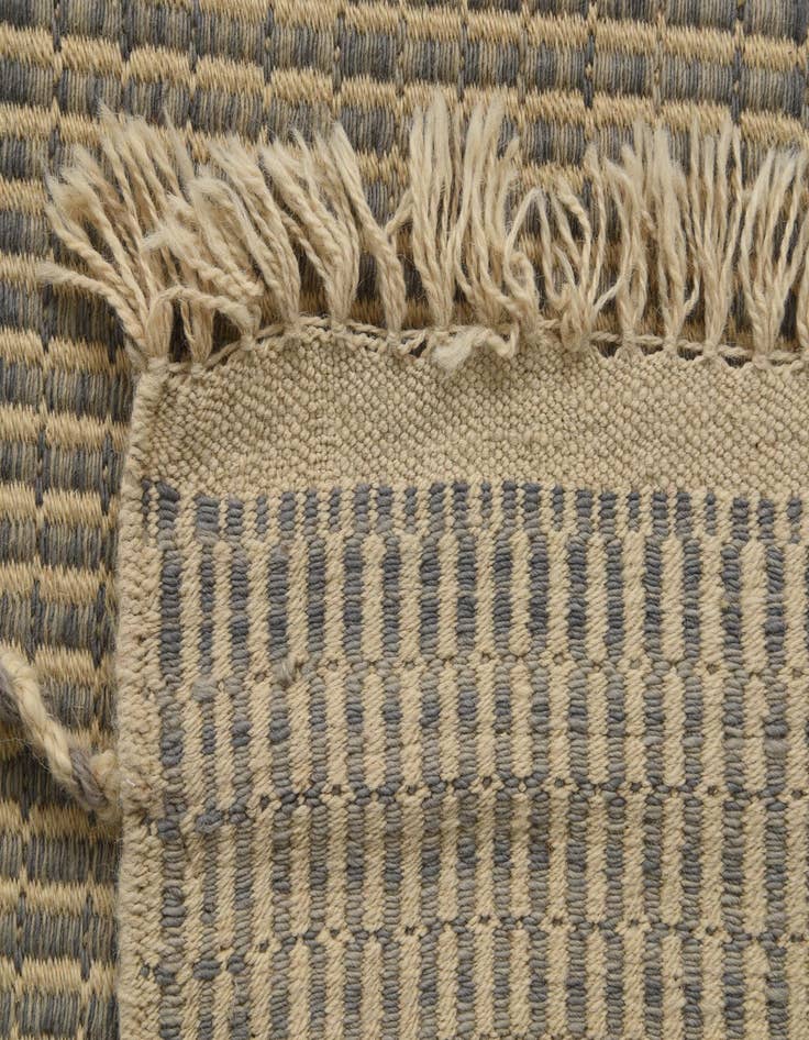 Detail image of  5' 10 x 12' 4  Hand Knotted Moroccan Wool Runner Rug